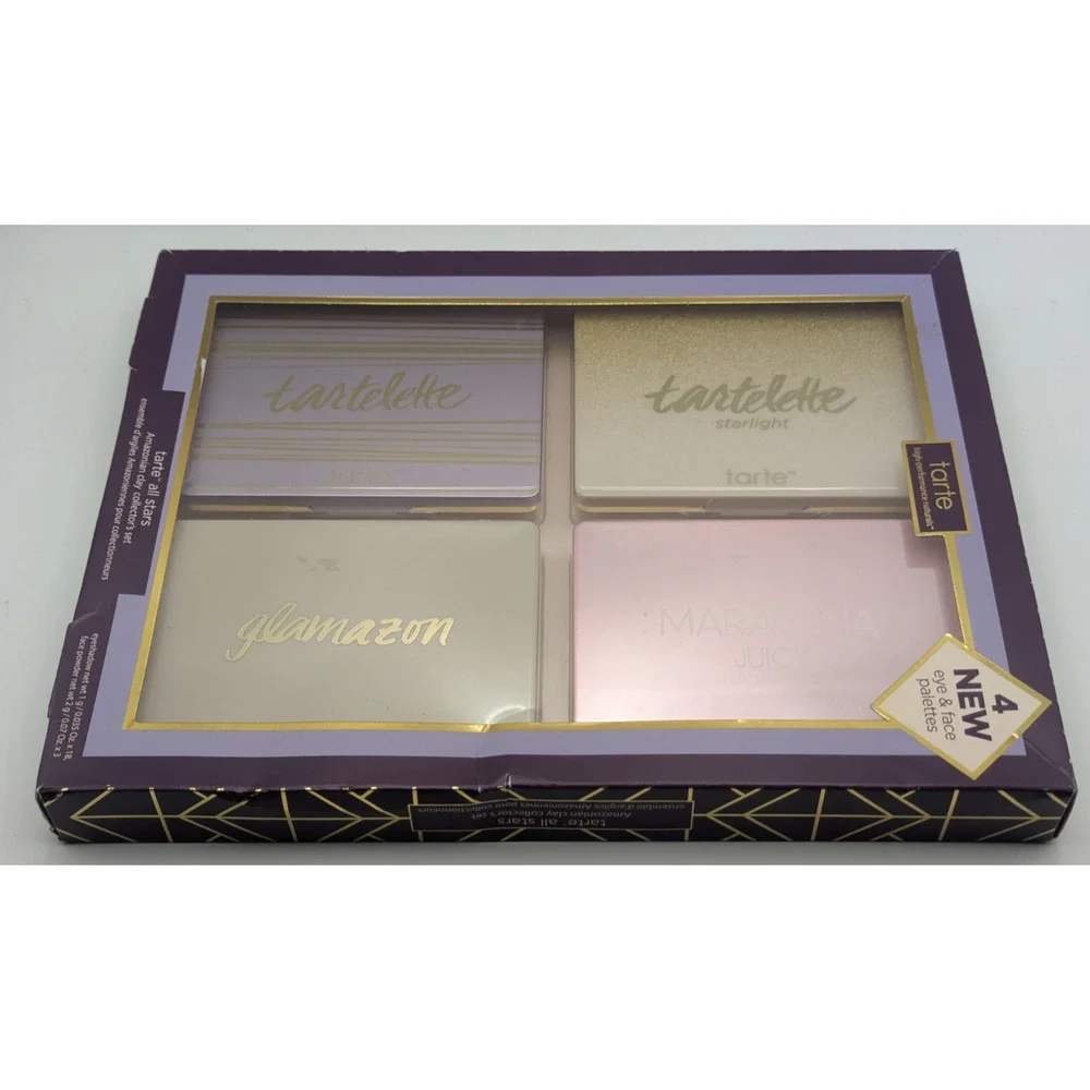 TARTE All Stars Amazonian Clay Collectors Eye & Face Palette Gift Set 4 Pc NEW